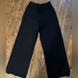 Men's Black Wide-Leg Pants